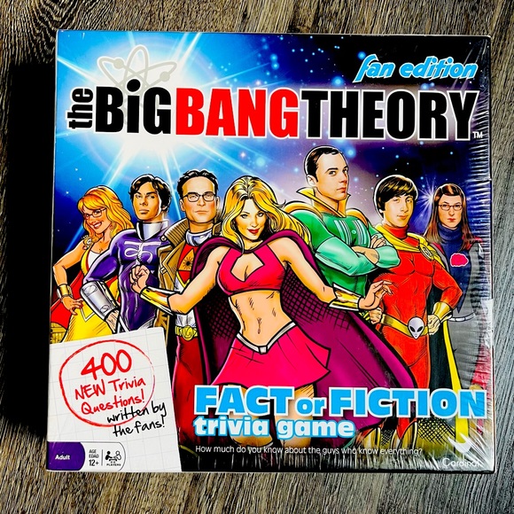 Cardinal Other - The Big Bang Theory Fact or Fiction Fan Edition Trivia Board Game